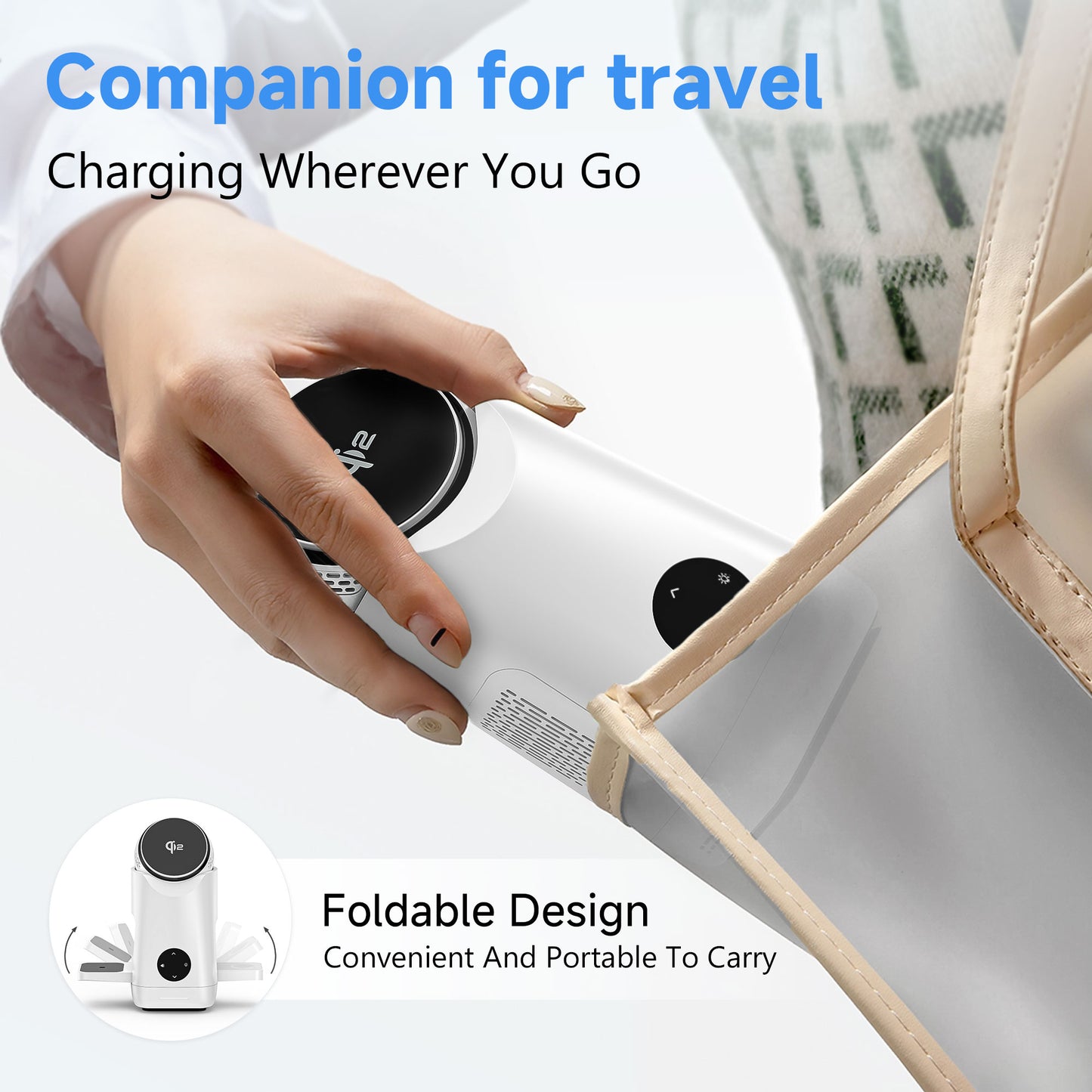 Foldable Qi2 15W Wireless Charger,3 in 1 Charging Station Compatible with Magsafe for Iphone12-16 Series & Samsung S6-S25 Series,Airpods4/3/2/Pro/Pro2 & Galaxy Buds Series,Apple Watch Ultra/Se