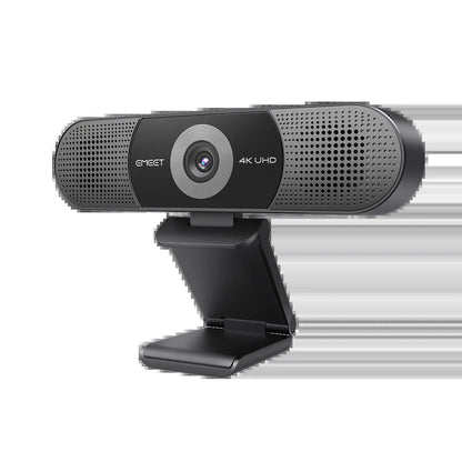 EMEET 4K Webcam with 4 Mics & 2 Speakers, C980 Pro Webcam, Gaming for Switch 2 Camera, Fixed Focus, Adjustable 60°-98° Angle, Magnetic Privacy Cover, Stable Visuals, Cameras for Gaming, Streaming, Fathersdaygift, Dealsforyoudays