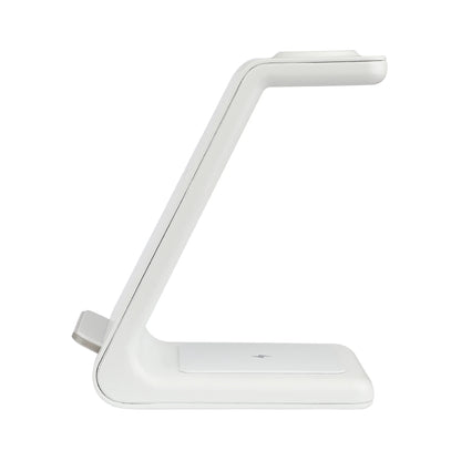 3-In-1 Wireless Charging Station for Iphone, Apple Watch, and Airpods, White
