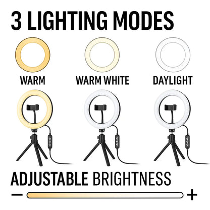 LED Ring Light Studio Setup