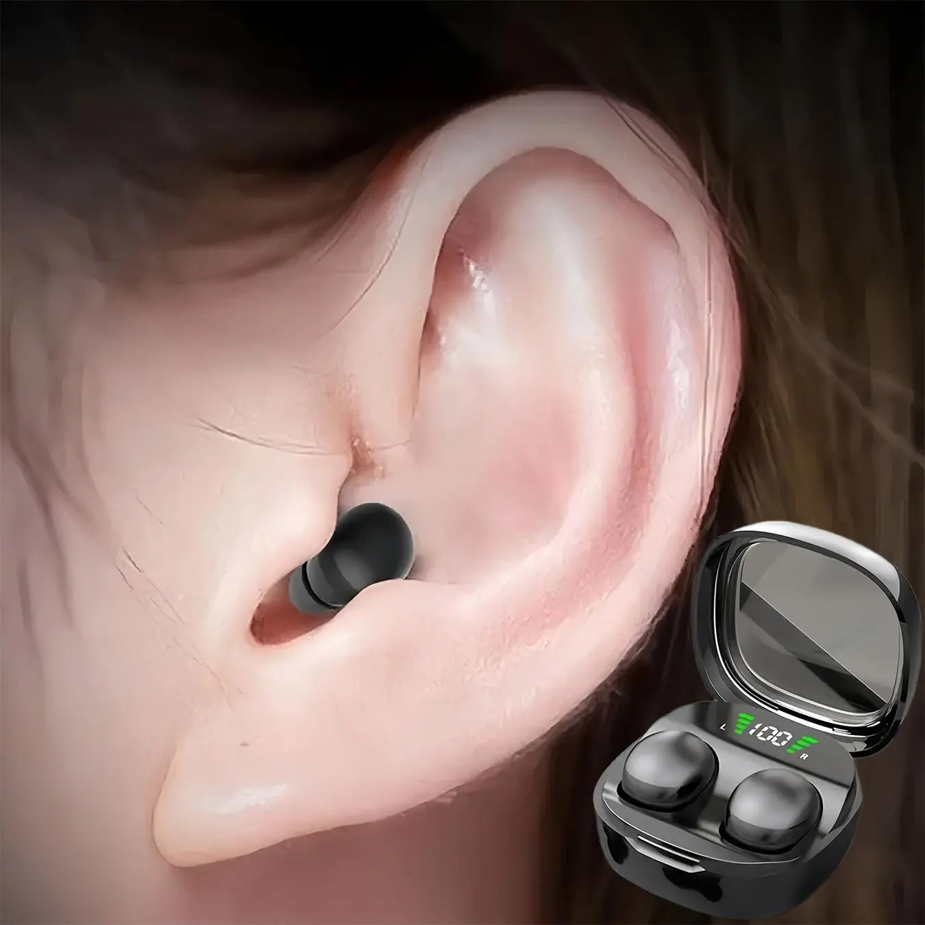 In-Ear Design Wireless Earphone, Noise Cancelling Headphone with Digital Display, BT Wireless Light Weight Earbuds, Gaming Earphone for Sports & Travel, True Wireless Earbuds