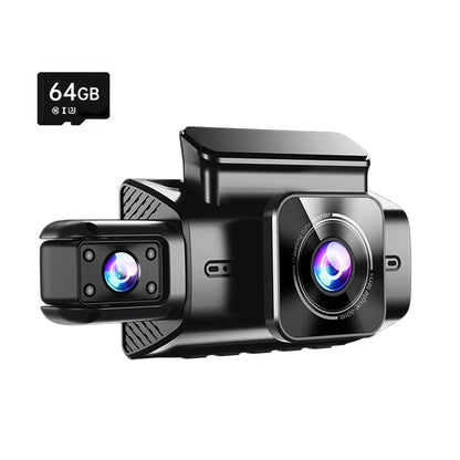 Dual Dash Cam Front and Inside,5G Wifi Car Camera with 64GB Card, 1080P ,Super Night Vision Dashboard Camera App Control