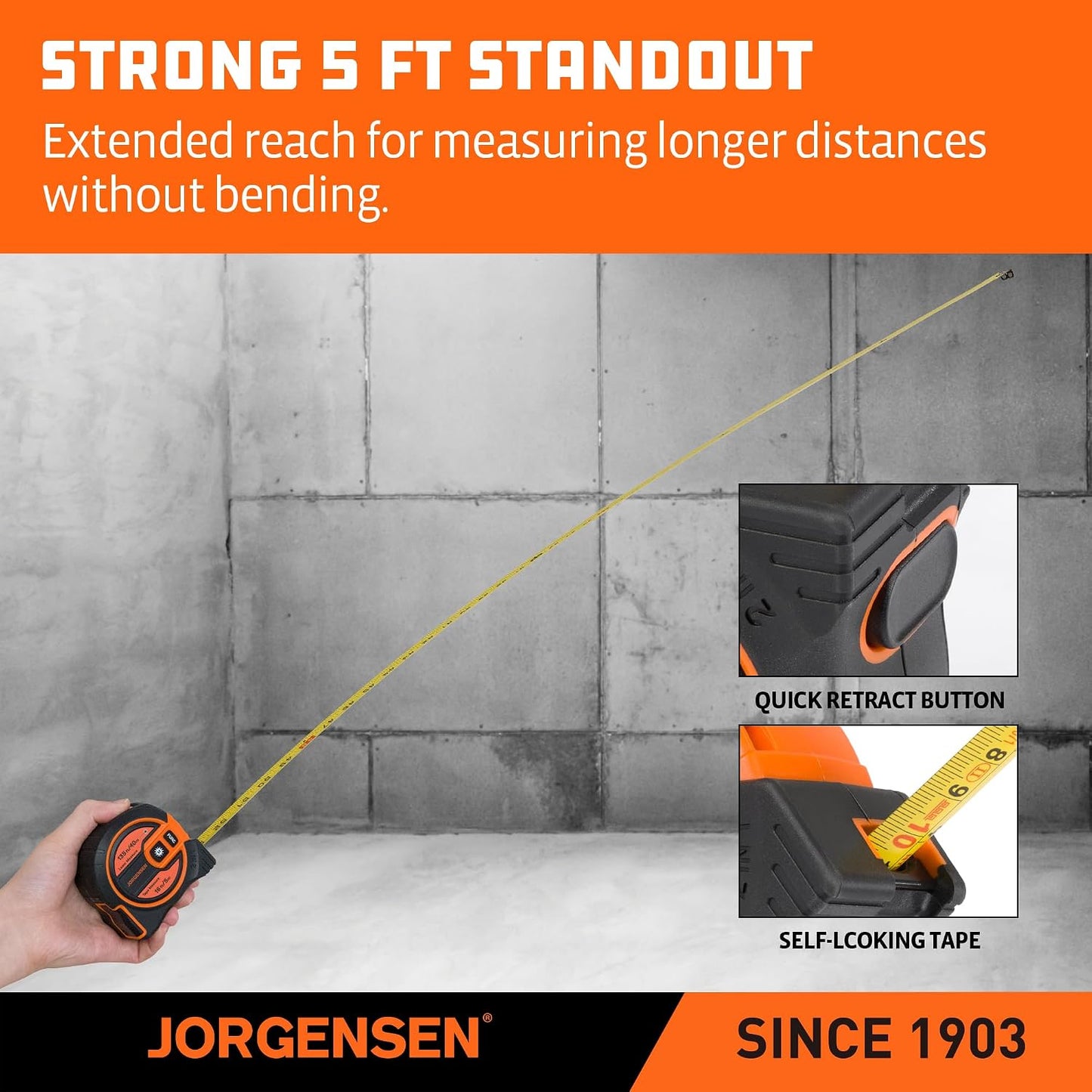 2-In-1 Laser Tape Measure, 135Ft Measuring Laser &16Ft Tape | 16 Ft Tape + 135 Ft Laser;2-In-1 Measurement;Backlit LCD Display;6 Measurement Modes;Magnetic Hook Design