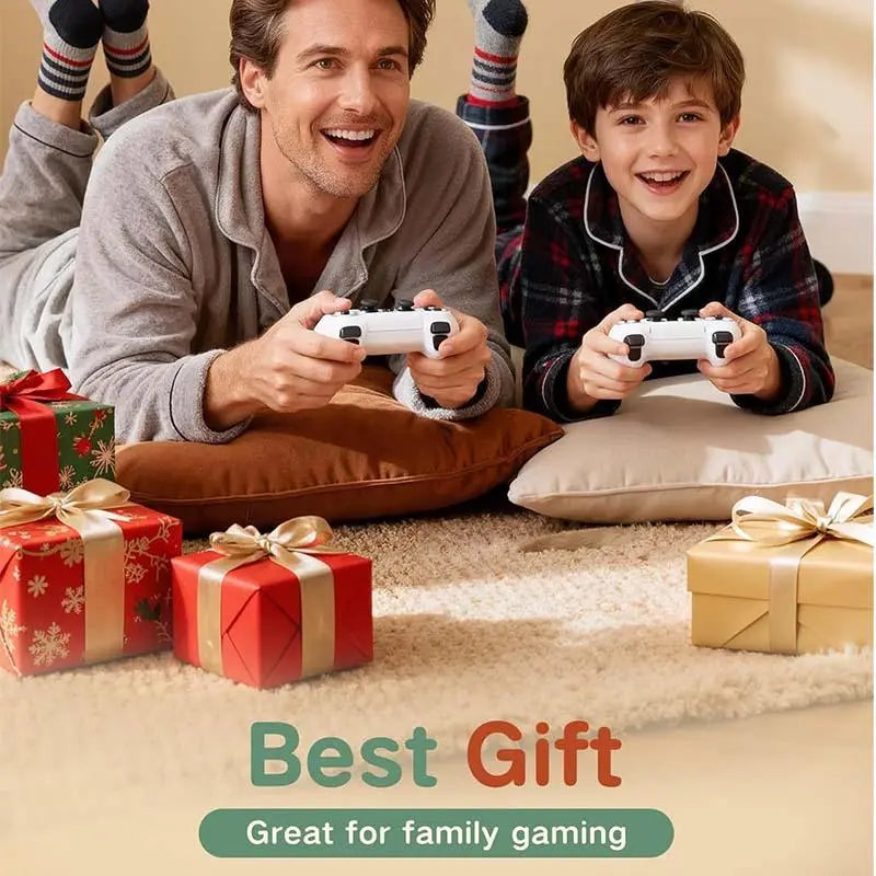 2026 Upgraded Retro Family Home Game Console with Wireless Controller, Button-Equipped Gaming Product for Tv/Monitor, Digital Cable & Stick Included, All-Ages Summerwins Gaming Console