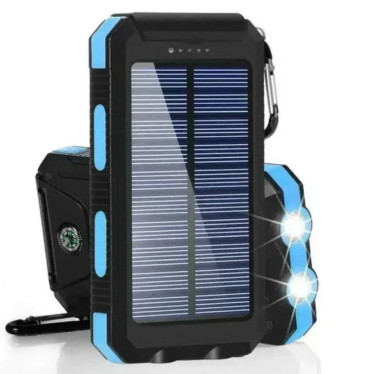 Waterproof Outdoor Solar Power Bank 30000Mah Dual USB Travel Outdoor Portable Mobile Phone Charger Solar Power Bank for Camping