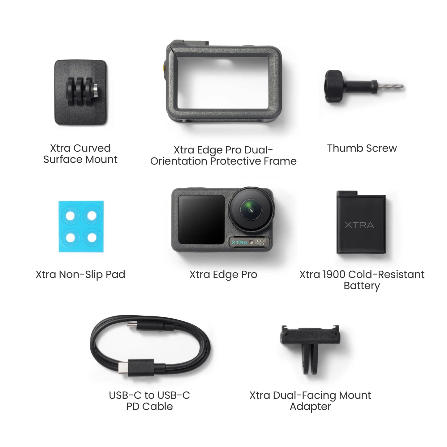 Xtra Edge Pro: 4K Action Camera with 1/1.3" Sensor & Night View