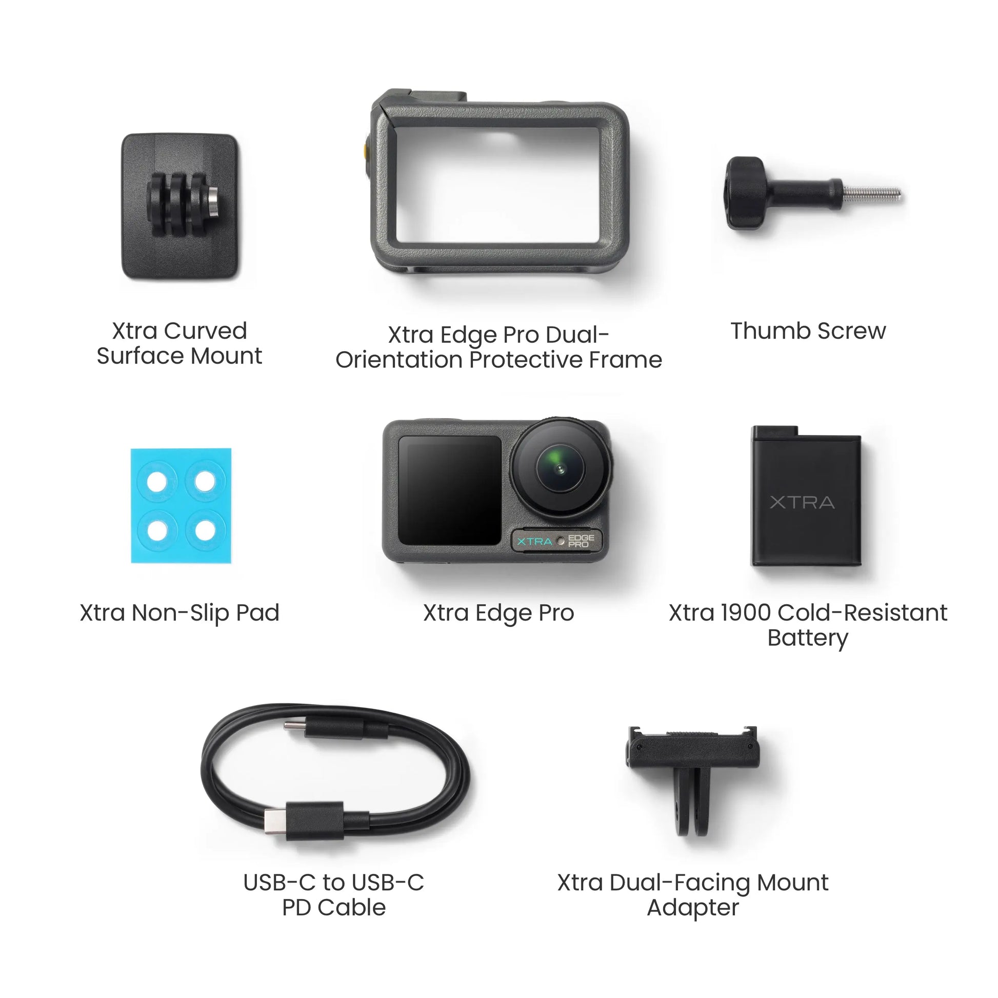 Xtra Edge Pro: 4K Action Camera with 1/1.3" Sensor & Night View