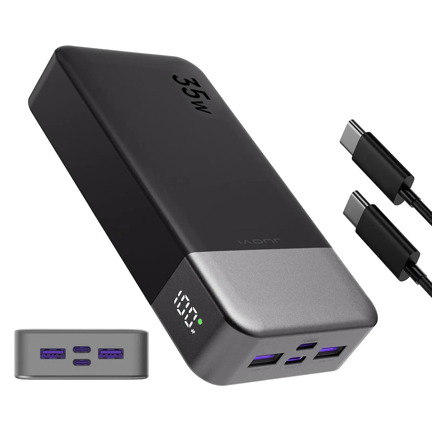JUOVI 20000Mah Fast Charging Power Bank 35W Super Speed Portable Charger for Iphone & Android,Back to School