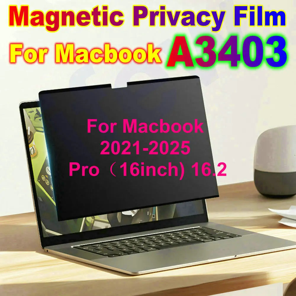 Magnetic anti Spy Privacy Screen Protector for Macbook Pro 14 M5 Air 13.6 Inch M4 Tablet PC Monitor Magnet Removable Film Guard