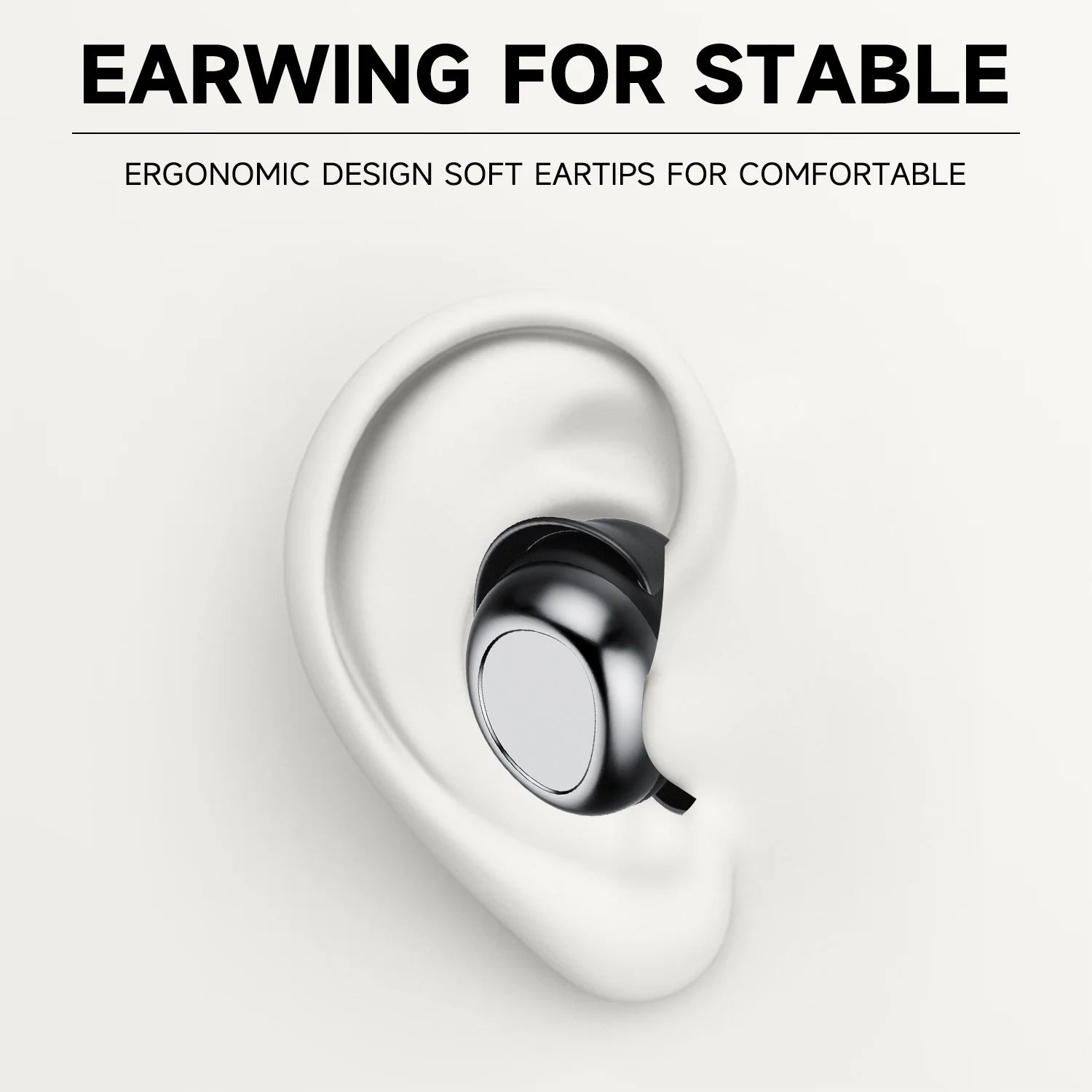 Sleep Ear Buds, Bluetooth 5.4 Ultra-Mini Sleep Earbuds for Side Sleepers, Hi-Fi Stereo 3D Bass Noise Cancelling Wireless Headphones, 53H Playtime with IP7 Waterproof LED Earphones, USB C