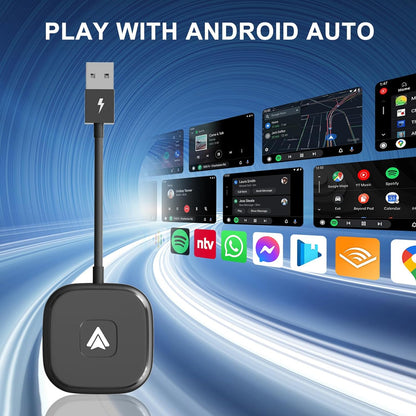 Android Auto Wireless Adapter for Wired Android Auto Cars | Converts Wired to Wireless, Easy Setup Plug & Play, Seamless Connection, Stable and Fast