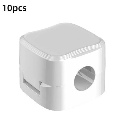 5/10 PCS Magnetic Cable Clips Cable Smooth Adjustable Cord Holder under Desk Cable Management Wire Keeper Cable Organizer Holder
