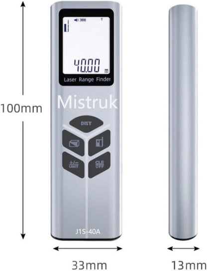 Laser Measuring Tool 131FT Digital Tape Measure Laser Tape Measure with Electronic Level USB Rechargeable Rangefinder for Area Volume Angle Distance