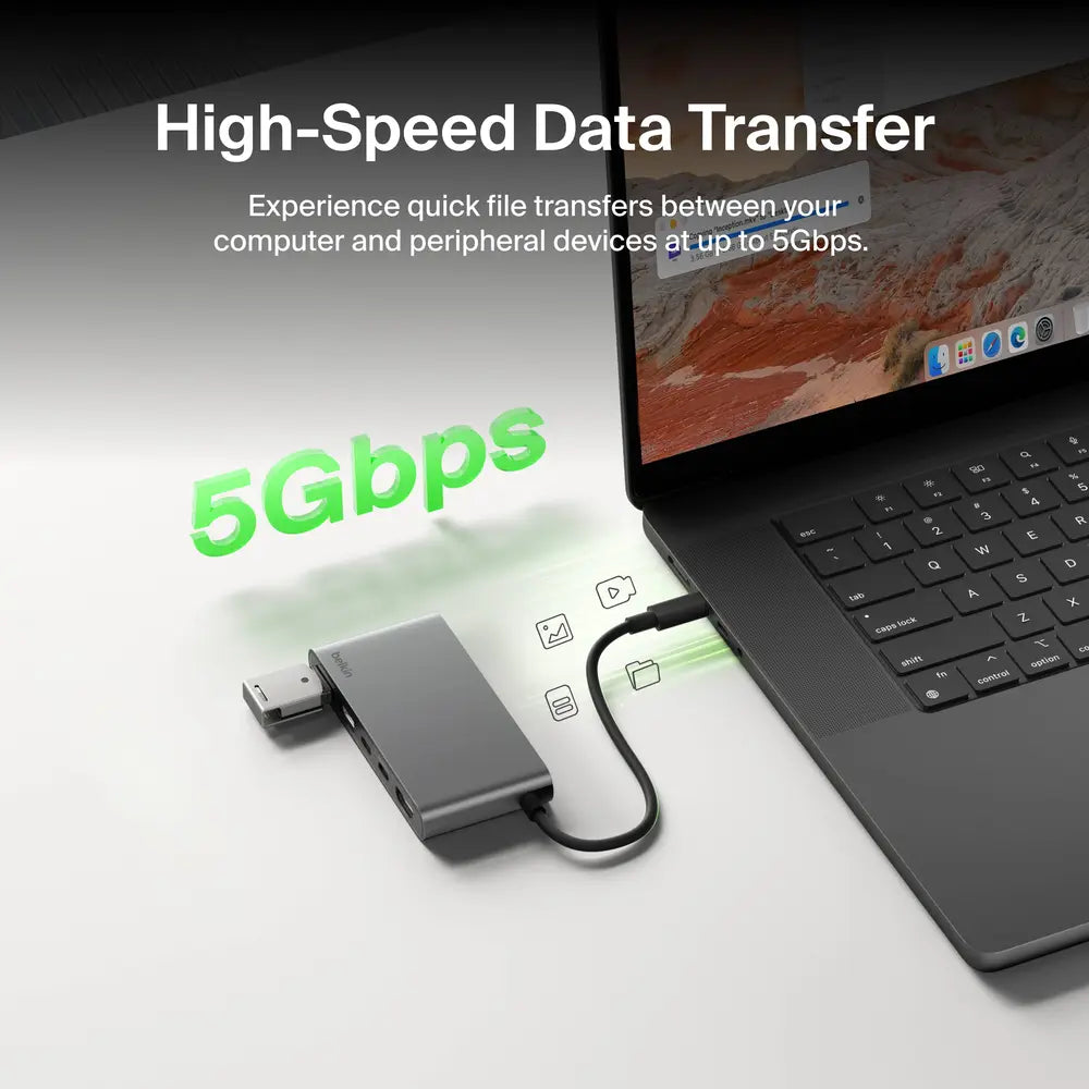 Belkin Connect 5-Port USB-C Hub with Dual USB-C Ports
