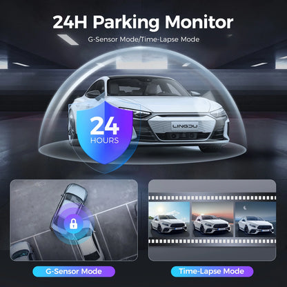 Car Dash Camera D500 4K UHD Wifi GPS Night Vision 150 Wide Angle 1-Pack