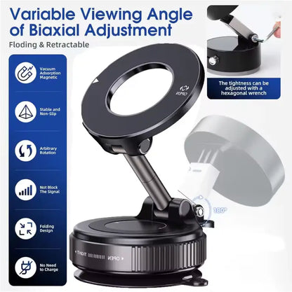 Universal Magnetic Car Phone Mount 360 Rotation Suction Cup Holder for Iphone Samsung