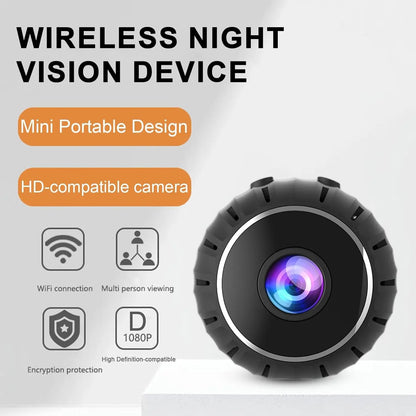 Mini Wifi Magnetic Security Camera, 960P HD Video Recording Camera, Night Vision Wireless Security Cameras, Office & Car Monitoring, Wifi Indoor Camera, Wireless Surveillance Camera