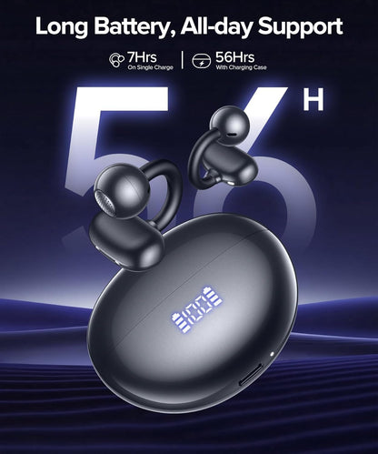 Hybrid Active Noise Cancelling Earbuds Ear Buds Wireless Earbuds with AI Translation Real Time Bluetooth Headphones 56H Playback Hi-Res Stereo Open Ear Buds & Charging Case for Sports Workout Travel