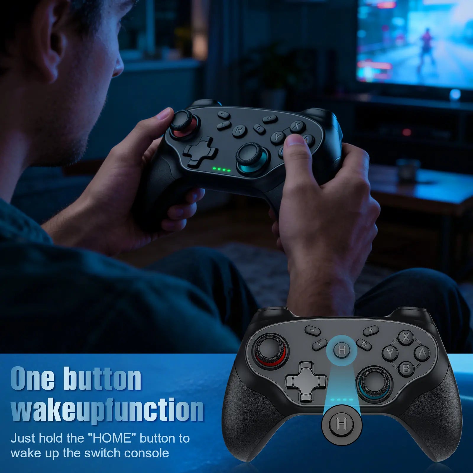 2-Pack Wireless Controller for Nintendo Switch, Switch 2/1 Lite/Oled/Pc/Android/Ios, Dual Vibration, Screenshot, Bluetooth, Turbo, 2 Pack, Enhanced Gaming Experience, Long Battery Life