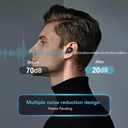 Noise Cancelling Ear Plugs for Sleeping, Travel & Work - 50Db Reusable Silicone Earplugs with 8 Soft Ear Tips, Snore Stopper & Portable Case - Airplane Essentials, Concerts, Focus(Black)