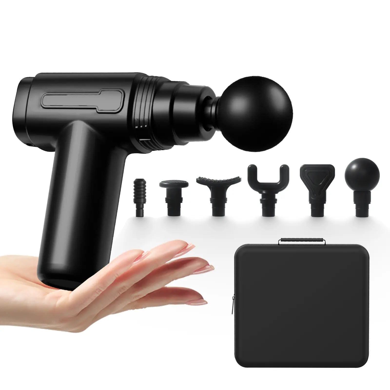 Mini Deep Tissue Massage Gun for Pain Relief & Muscle Therapy | Percussion Massage Devices with 20 Speeds, 6 Heads, Low Noise Level & EHISPER Technology, Lcd Touch Screen, Father'S Day, Lcd Display, Neck Care, Battery Powered, Gift, Durable, Gym, Silent,,