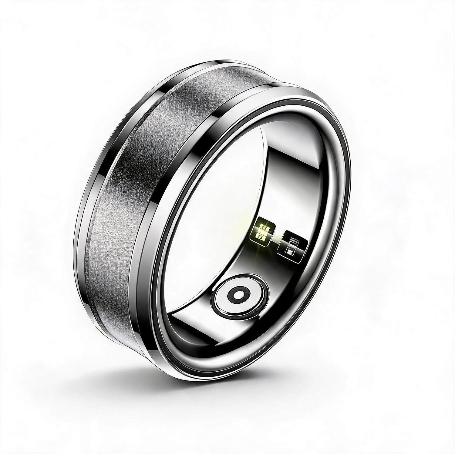 Smart Rings for Men & Women, NFC Fitness Ring with Sleep Body Temperature Monitoring Step Counter Function, IP68 Electronic Gadgets for Video Scrolling Page Flipping (23)