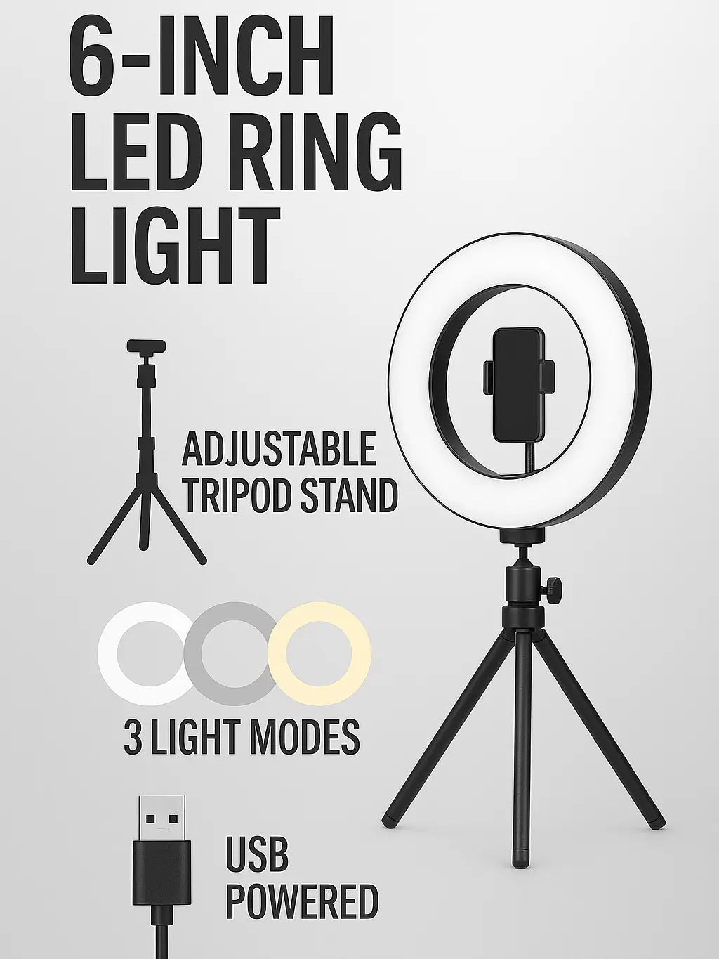 LED Ring Light Studio Setup