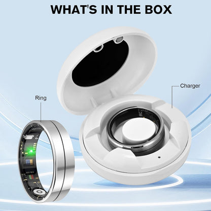 -X1 Smart Health Ring,Heart Rate-Nighttime Sleep Monitoring-5Atm Waterproof Exercise Recording Fitness Tracker-No Subscription Fee 8#