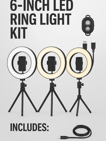 LED Ring Light Studio Setup