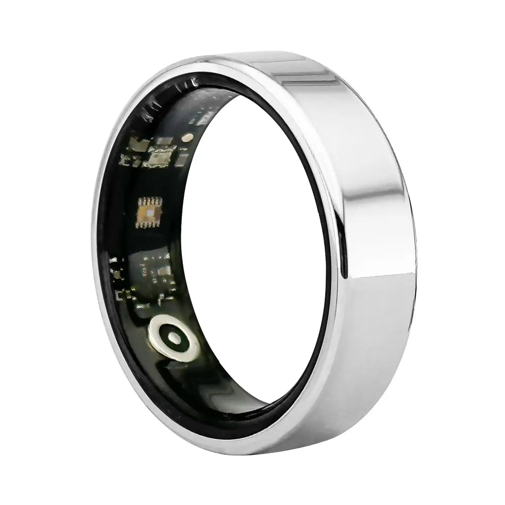 Smart Ring with Ultra-Narrow Bezel Design, Stylish Waterproof Wearable, 24/7 Health Monitoring, Heart Rate, Sleep and Activity Tracking, Multiple Sizes Available