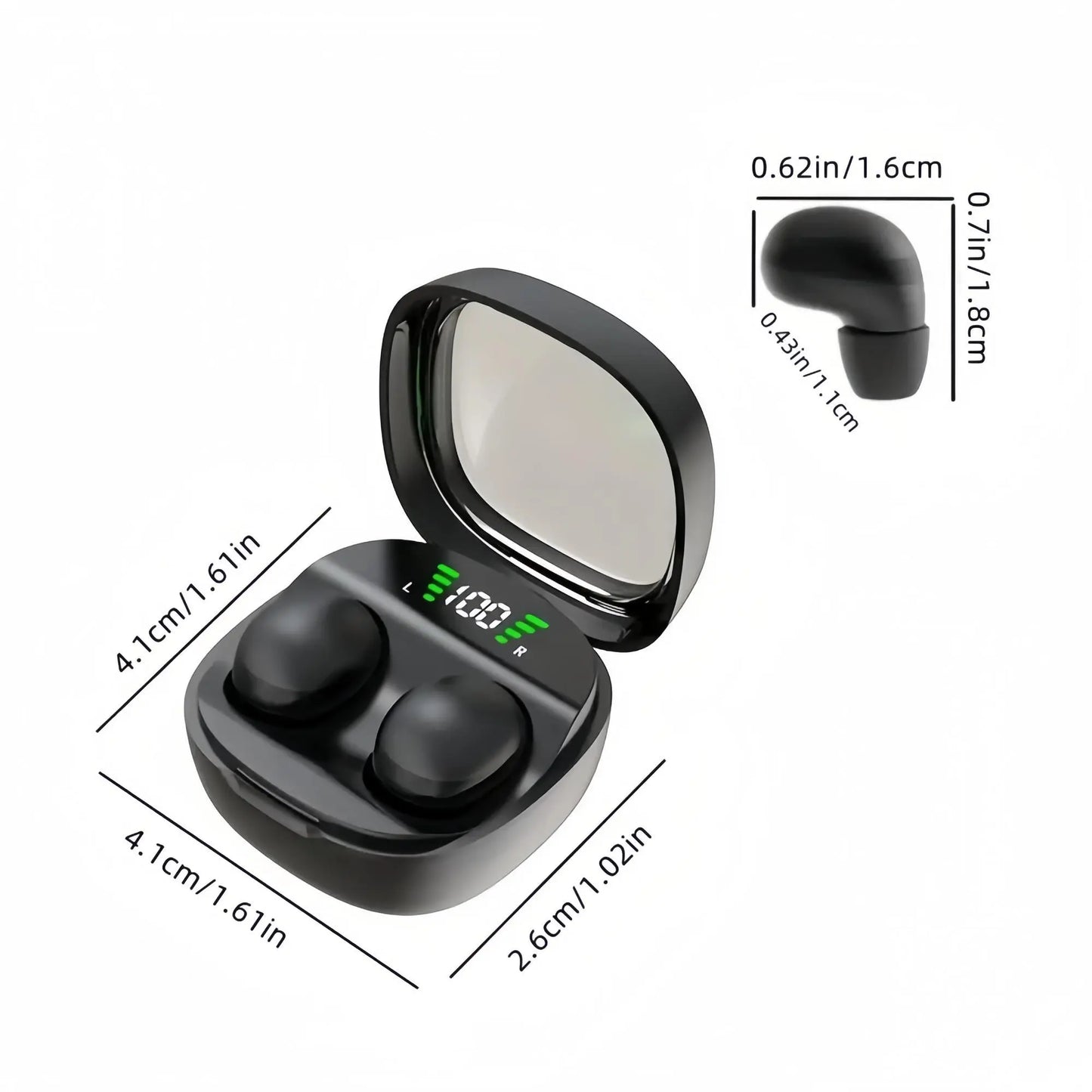 In-Ear Design Wireless Earphone, Noise Cancelling Headphone with Digital Display, BT Wireless Light Weight Earbuds, Gaming Earphone for Sports & Travel, True Wireless Earbuds