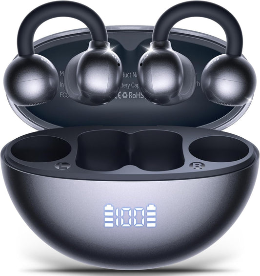 Hybrid Active Noise Cancelling Earbuds Ear Buds Wireless Earbuds with AI Translation Real Time Bluetooth Headphones 56H Playback Hi-Res Stereo Open Ear Buds & Charging Case for Sports Workout Travel