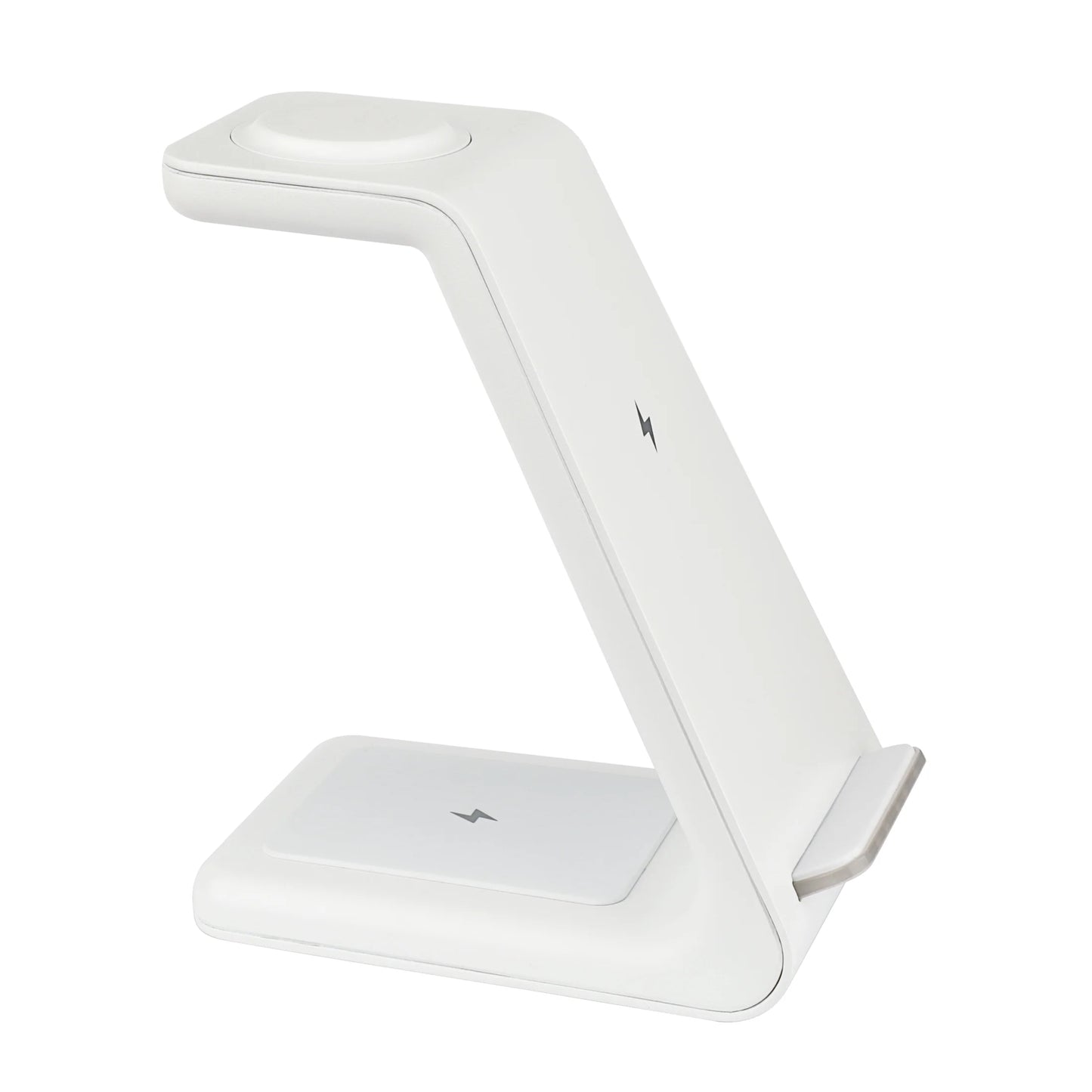 3-In-1 Wireless Charging Station for Iphone, Apple Watch, and Airpods, White