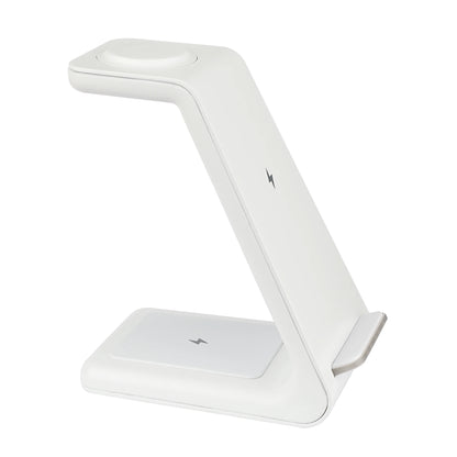 3-In-1 Wireless Charging Station for Iphone, Apple Watch, and Airpods, White