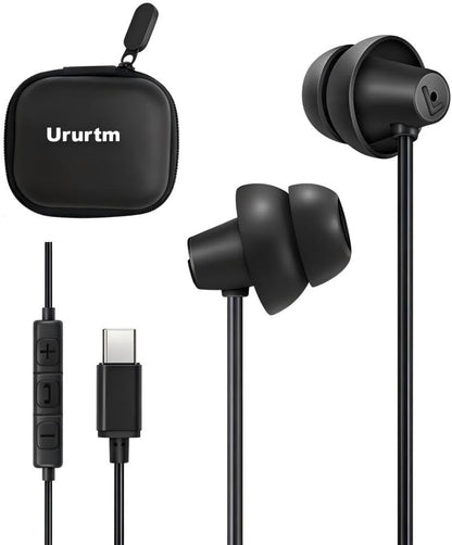 Soundproof Sleep Earbuds Headphones, Noise Isolating Soft Earphone for Sleeping, Nighttime, Insomnia, Side Sleeper, Snoring, Travel, Meditation & Relaxation (Black)