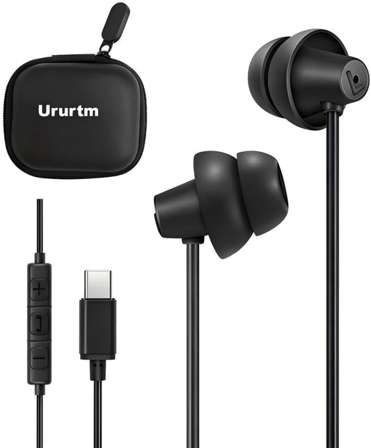 Soundproof Sleep Earbuds Headphones, Noise Isolating Soft Earphone for Sleeping, Nighttime, Insomnia, Side Sleeper, Snoring, Travel, Meditation & Relaxation (Black)