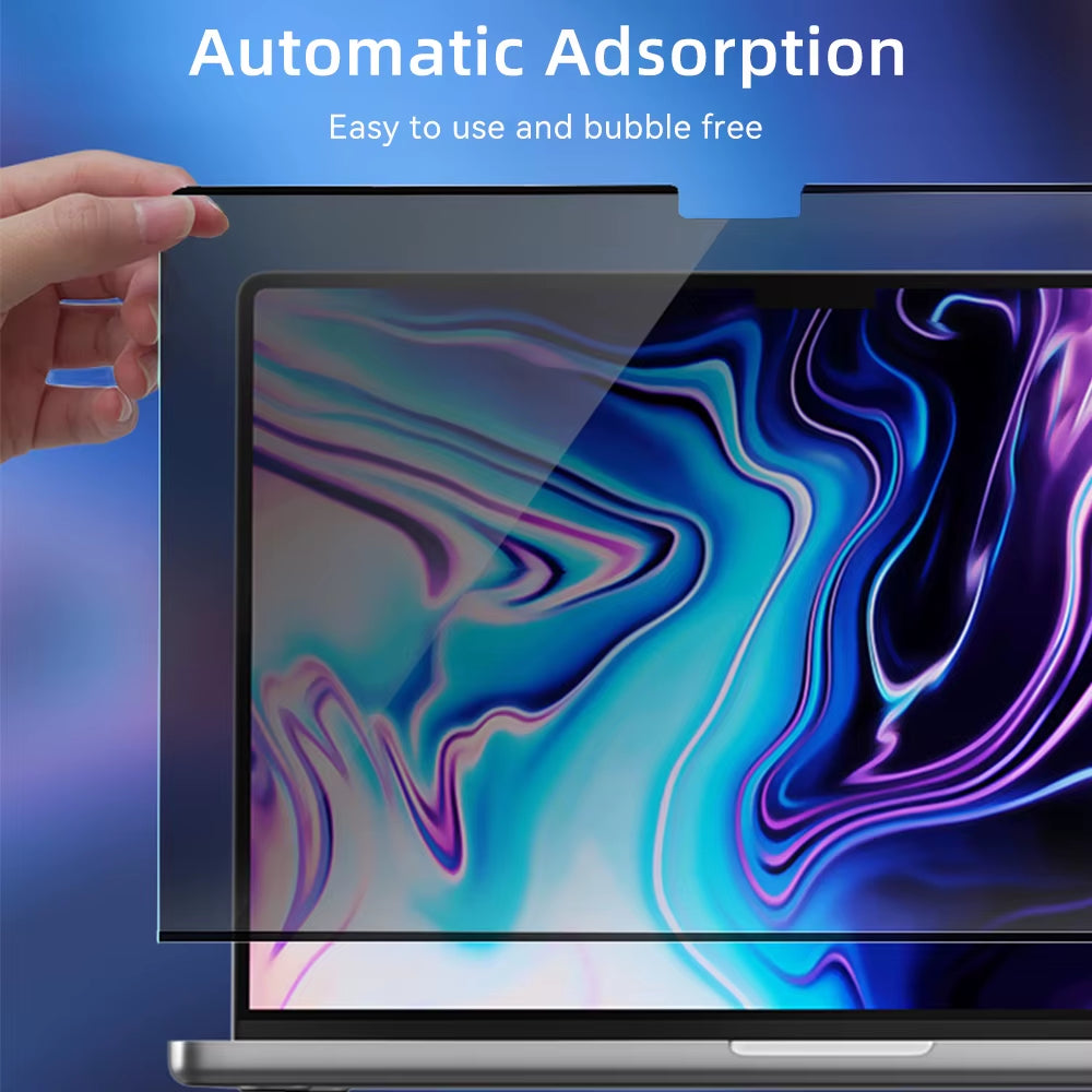 M1 M2 M3 Removable Magnetic Privacy Screen Protector for Macbook Pro Air 13 13.6 14 15.3 16.2 Inch Anti-Spy/Peep Laptop Filter