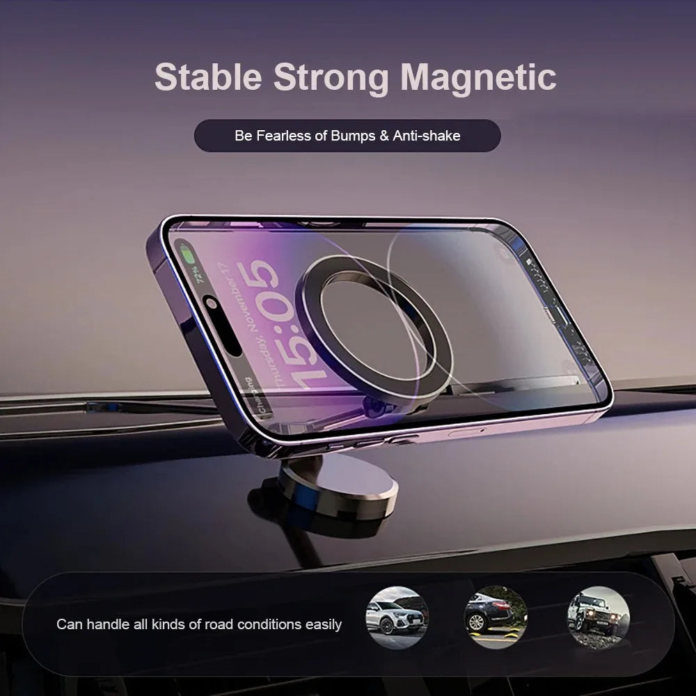 Magnetic Car Phone Holder for Vehicles Mobile Support for Magsafe Car Cell Phone Holder in Car for Phone 15 14 13 Pro Max Plus