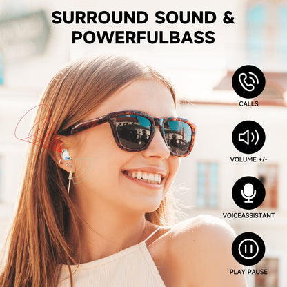 Sleep Earbuds, Bluetooth 5.4 Headphones, Ultra-Mini Wireless Earbuds for Side Sleepers, Hi-Fi Stereo 3D Bass Noise Cancelling Wireless Headphones, 53H Playtime with IP7 Waterproof LED Ear Buds, USB C