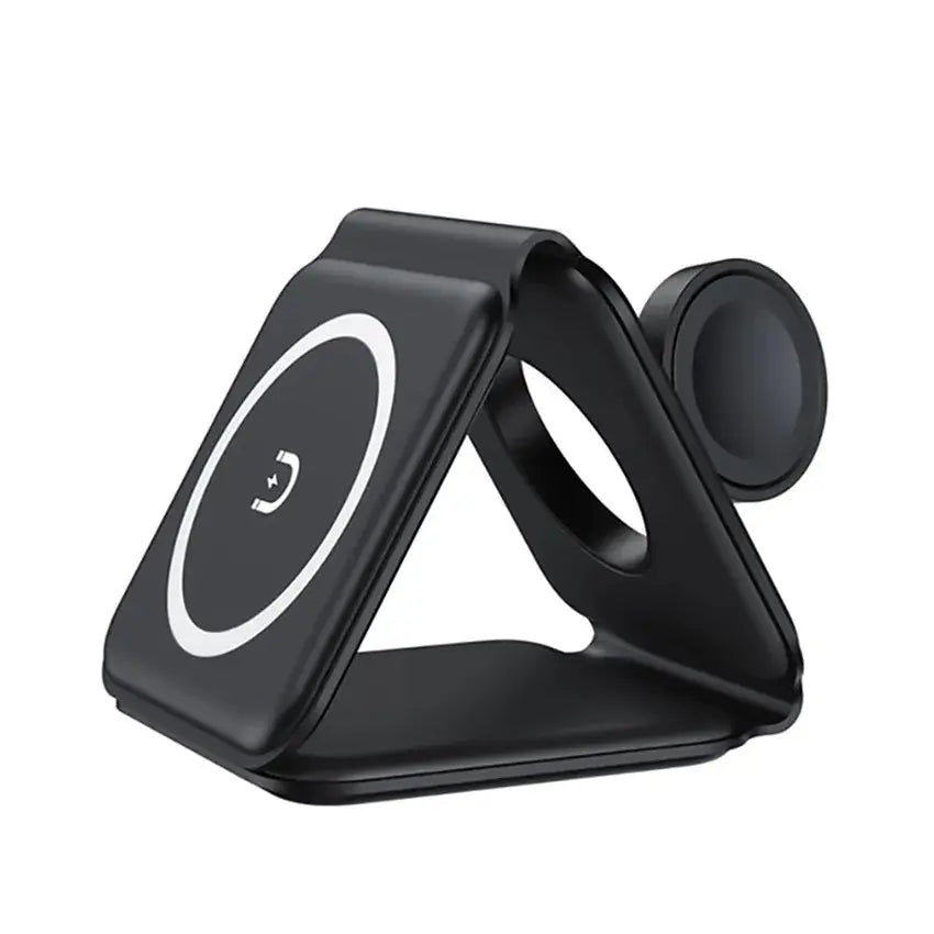3-In-1 Wireless Charging Station with Cable with Night Light. Charger Devices Smartphone