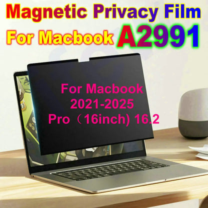Magnetic anti Spy Privacy Screen Protector for Macbook Pro 14 M5 Air 13.6 Inch M4 Tablet PC Monitor Magnet Removable Film Guard