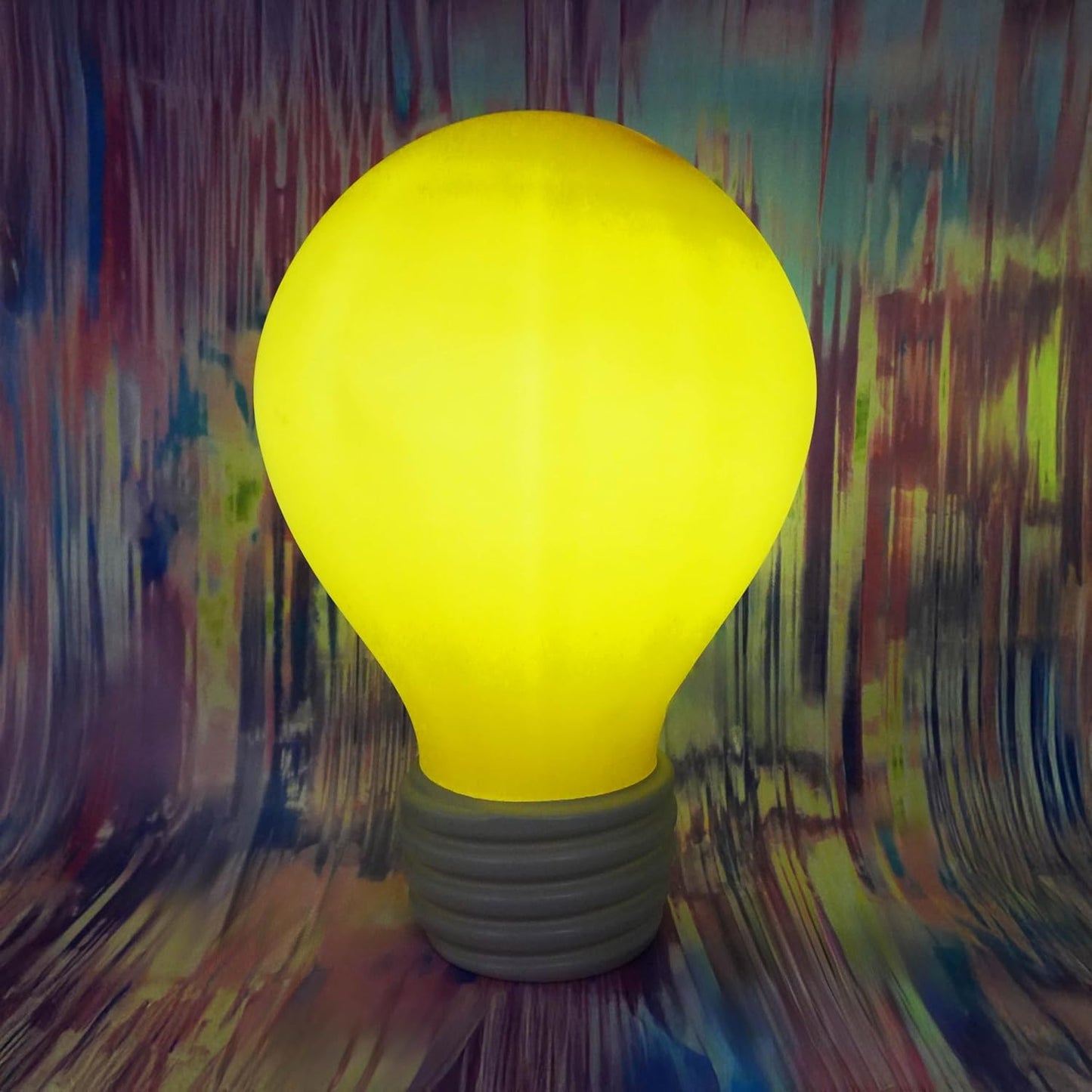16.5-Inch Lightbulb Novelty Light – LED Lighted Novelty Blow Mold Lamp – Fun, Quirky Decoration for Kitchen or Party Display