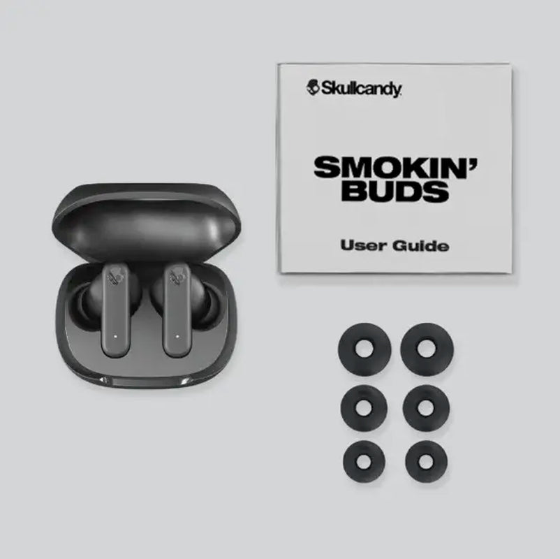 Skullcandy Smokin’ Buds - True Wireless Earbuds | Bluetooth 5.2 | Built-In Microphone | Sweat & Water Resistant