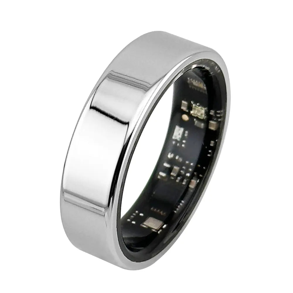 Smart Ring with Ultra-Narrow Bezel Design, Stylish Waterproof Wearable, 24/7 Health Monitoring, Heart Rate, Sleep and Activity Tracking, Multiple Sizes Available