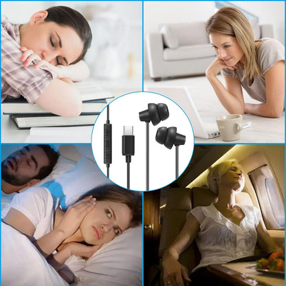 Soundproof Sleep Earbuds Headphones, Noise Isolating Soft Earphone for Sleeping, Nighttime, Insomnia, Side Sleeper, Snoring, Travel, Meditation & Relaxation (Black)