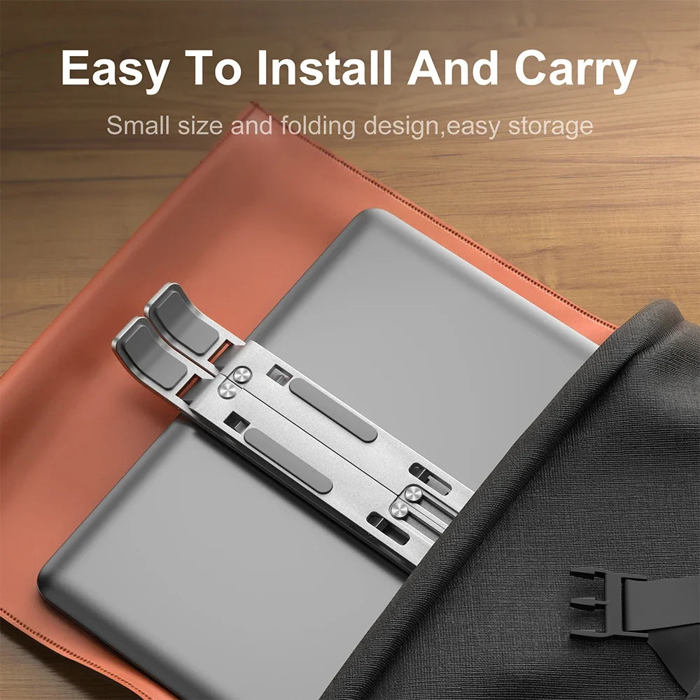 Portable Aluminum Laptop Stand Foldable Lap Top Base Notebook Support Computer Bracket for Macbook Air Pro Holder Accessories