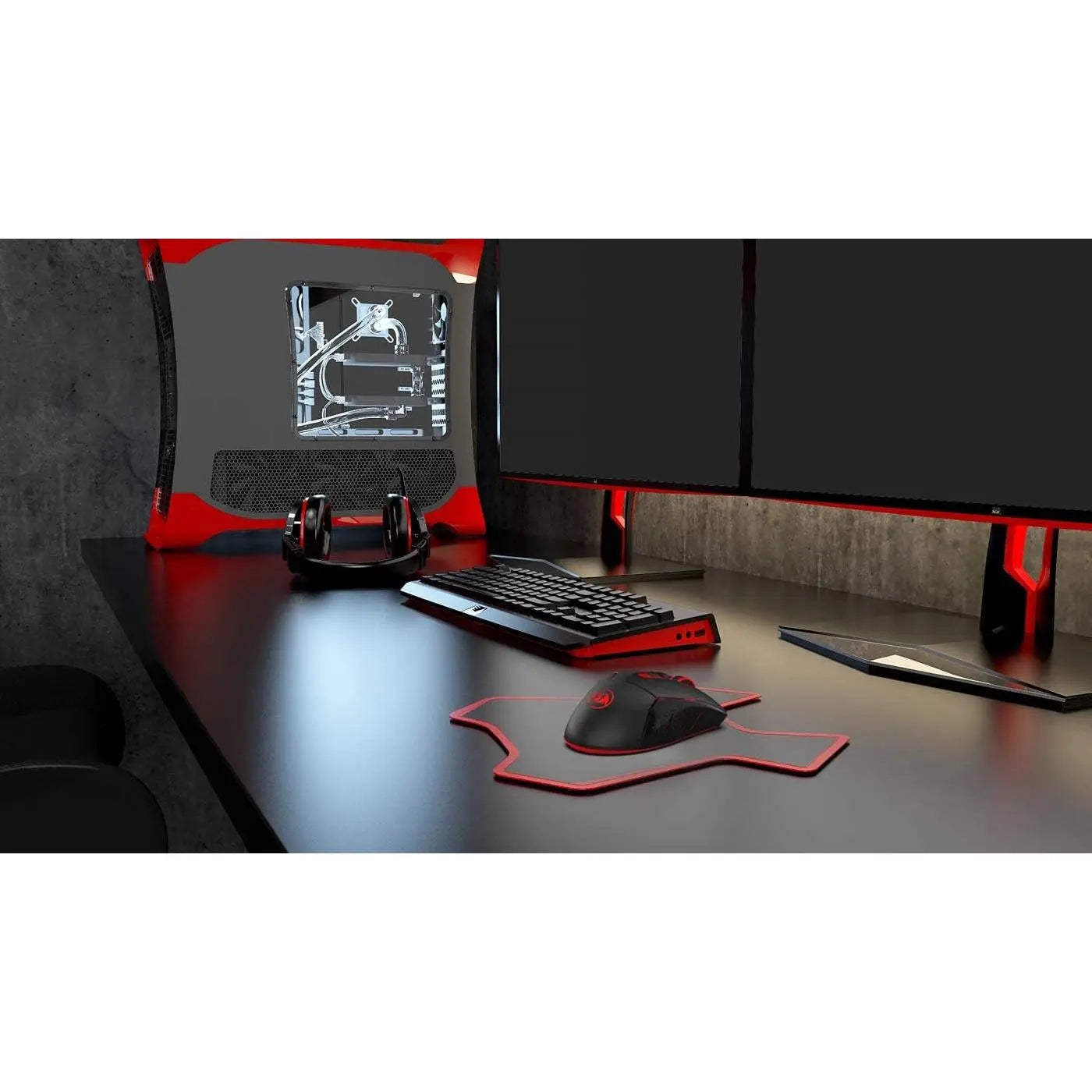Redragon M690-1 Wireless Gaming Mouse - Black, 8 Buttons (2 Side Buttons), 2400 DPI with DPI Shifting, Ergonomic Design, PC Accessories, Computer Peripherals, Cool Gifts for Guys, Boy Gifts, Gamer Stuff
