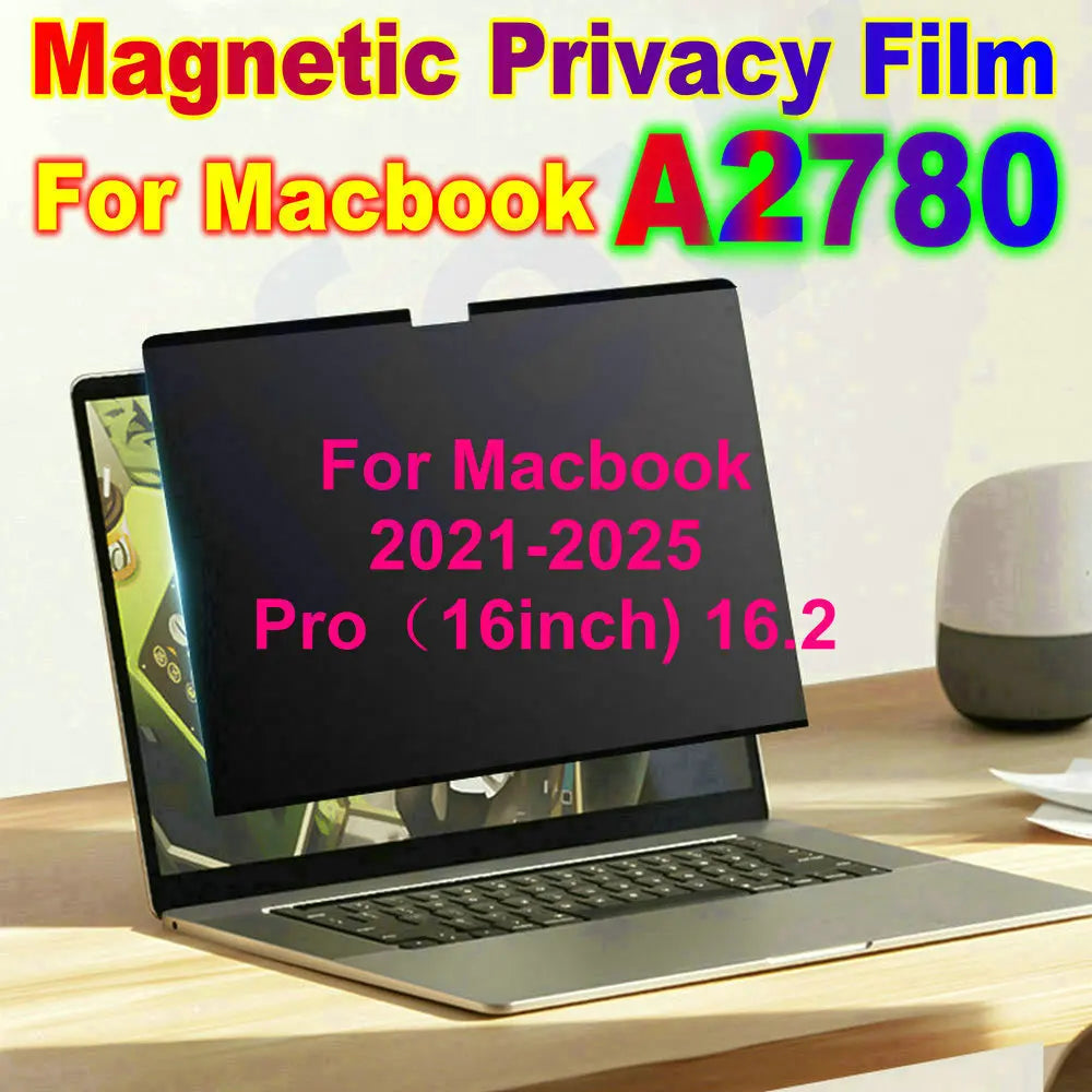 Magnetic anti Spy Privacy Screen Protector for Macbook Pro 14 M5 Air 13.6 Inch M4 Tablet PC Monitor Magnet Removable Film Guard