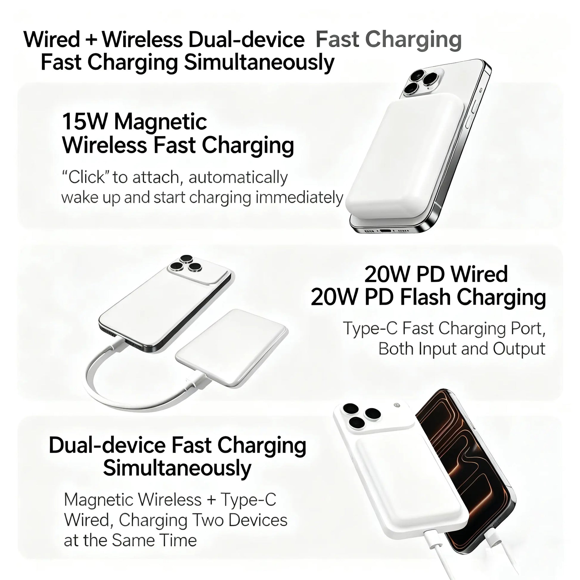 10000Mah Portable Charger, Magnetic Wireless Fast Charging Power Bank, Suitable for Iphone 17/16/15/14/13/12/Pro/Mini/Promax Magnetic Power Bank, the Best Gift for Family and Friends