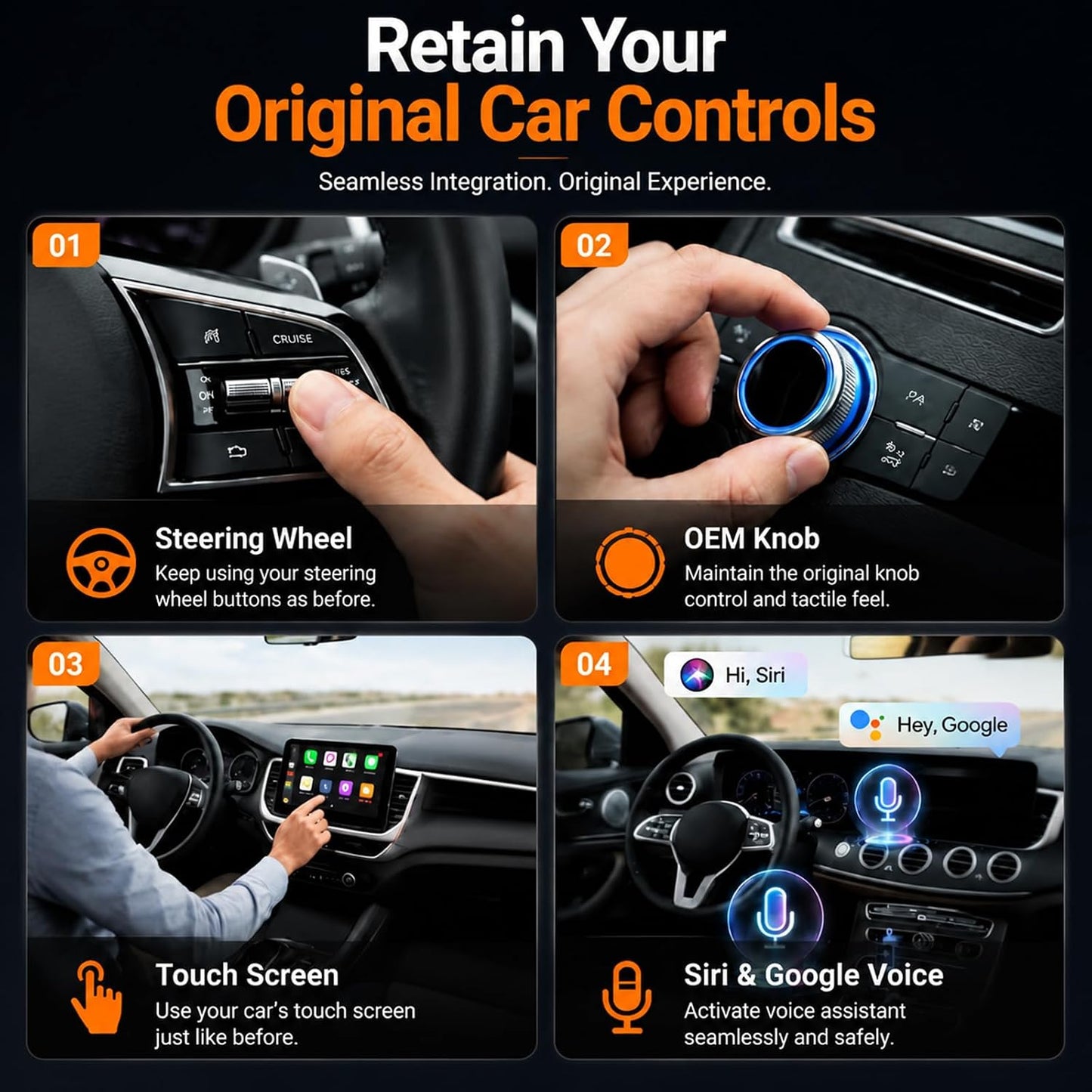 2-In-1 Wireless Carplay Adapter & Android Auto Adapter, USB-C Dongle | Converts Factory Wired Systems to Wireless with Easy Setup, Auto Reconnect, Stable Signal, and Tidy Cable-Free Driving